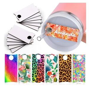 Sublimation Acrylic Name Plates for Tumblers Box 20 pack New